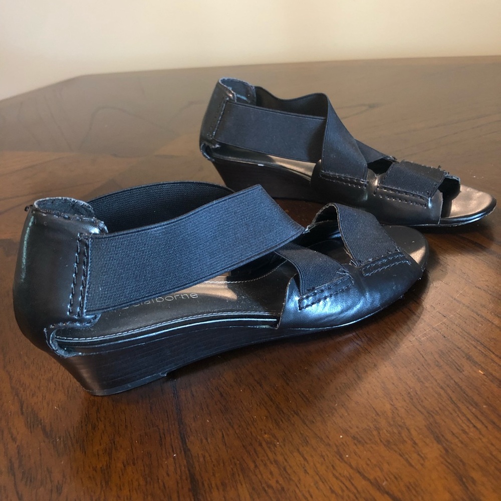 Liz Claiborne, Black, Size 7 1/2, Dress shoes